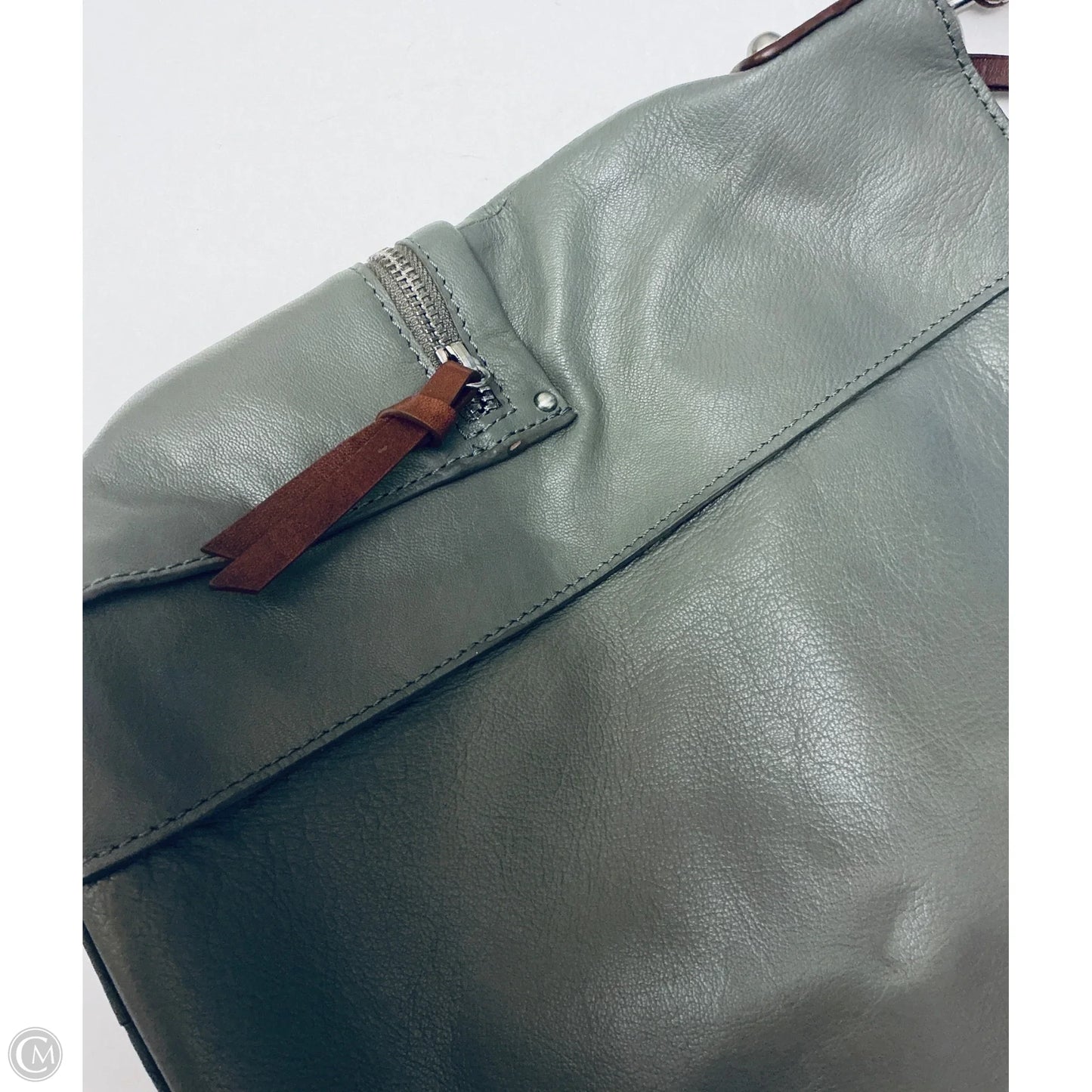 Handbag Leather By Clothes Mentor, Size: Medium