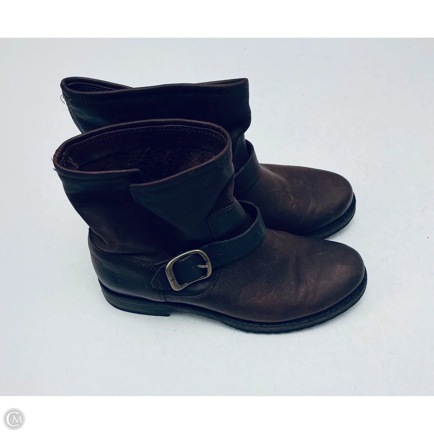 Boots Designer By Frye In Brown, Size: 7