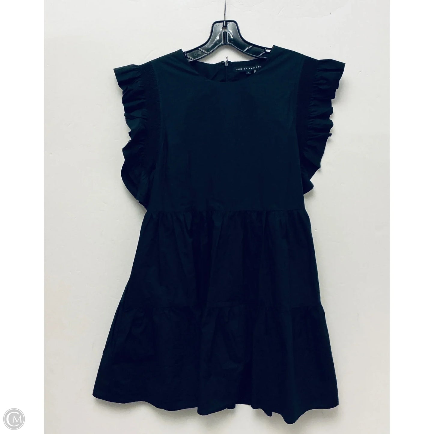 Dress Casual Midi By English Factory In Black, Size: L