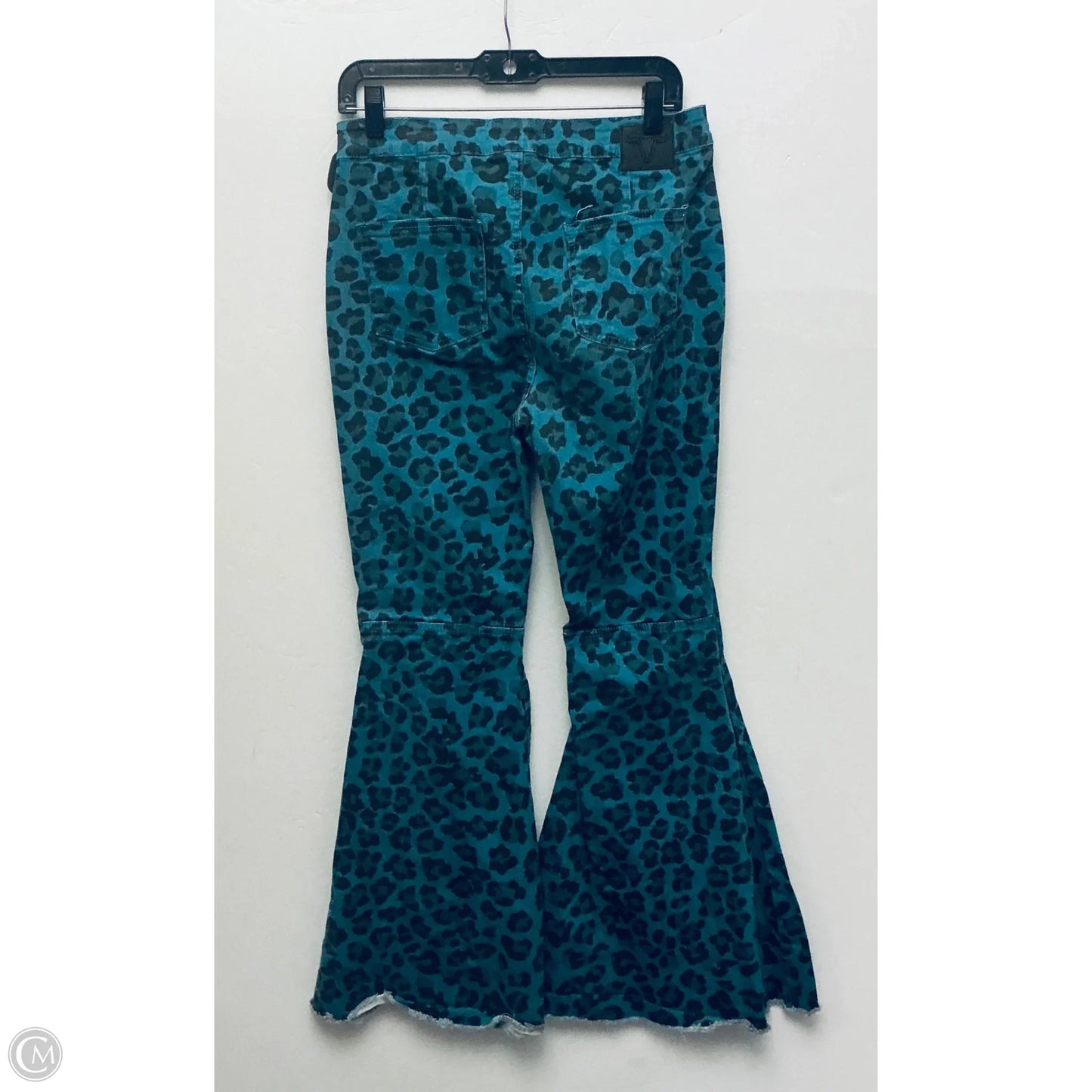 Jeans Flared By Clothes Mentor In Animal Print, Size: 10