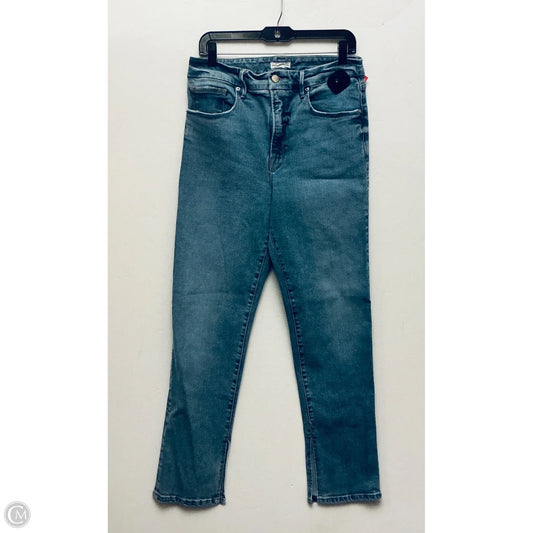 Jeans Straight By Good American In Blue, Size: 12