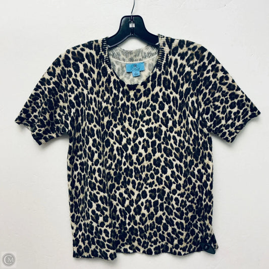 Top Short Sleeve By Cece In Animal Print, Size: S