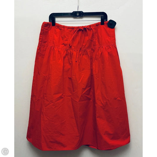 Skirt Maxi By Banana Republic In Red, Size: L