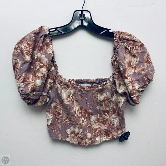 Top Short Sleeve By Altard State In Purple, Size: S