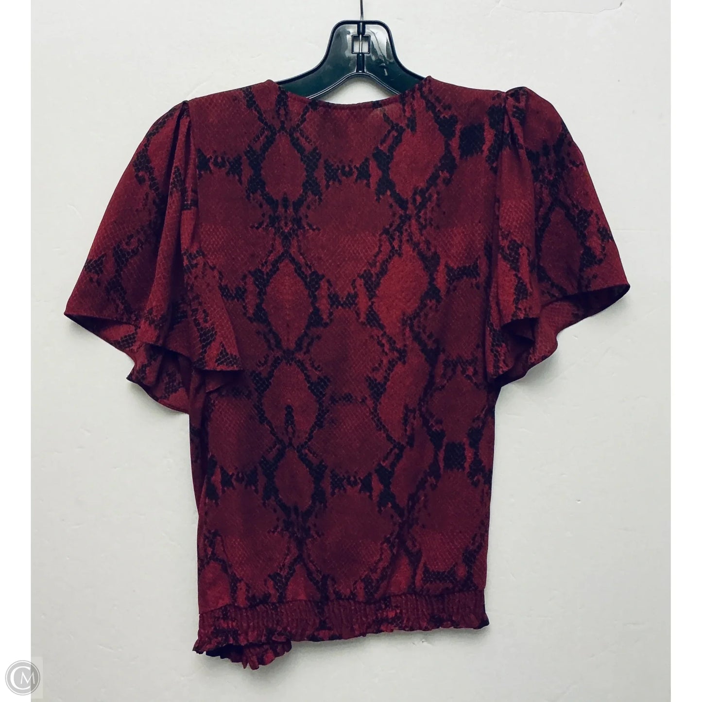 Top Short Sleeve By Banana Republic In Red, Size: Xs