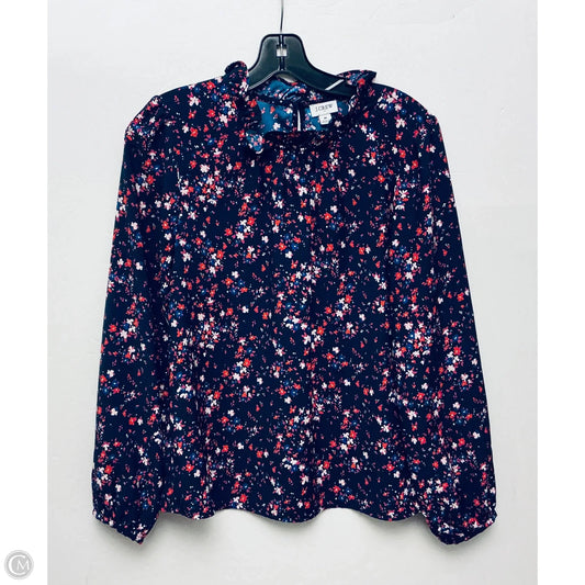 Top Long Sleeve By J. Crew In Navy, Size: M