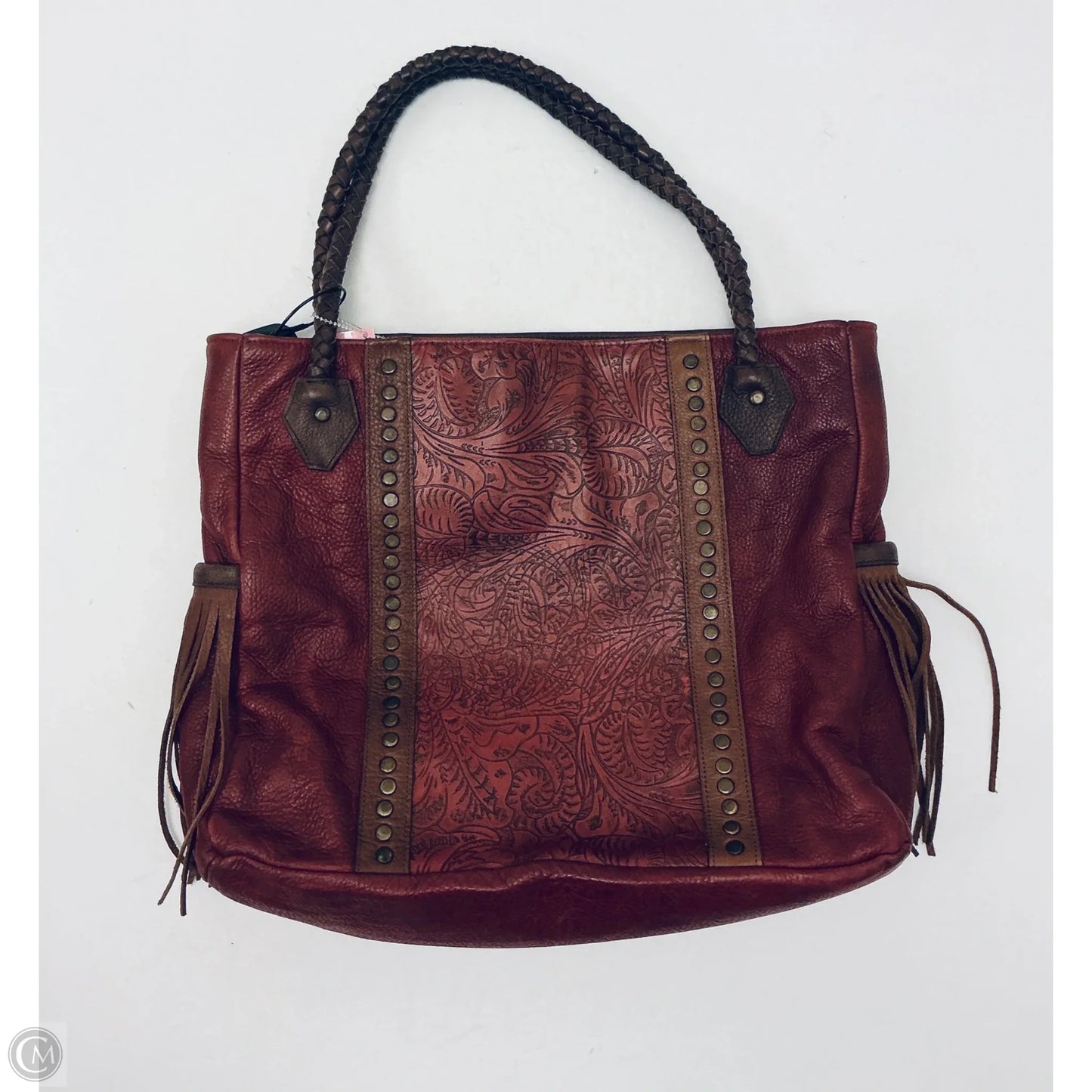 Handbag Leather By Tony Lama, Size: Large