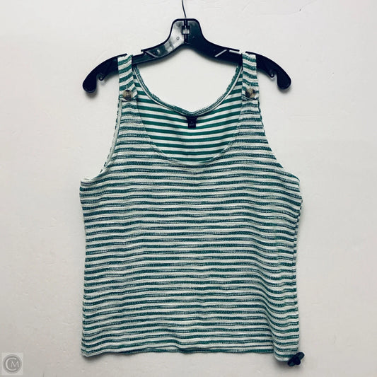 Top Sleeveless By Ann Taylor In Green, Size: Xl