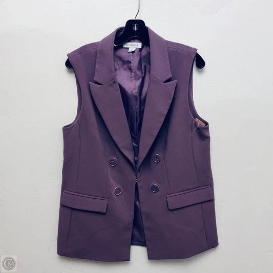 Vest Other By Liz Claiborne In Purple, Size: 12