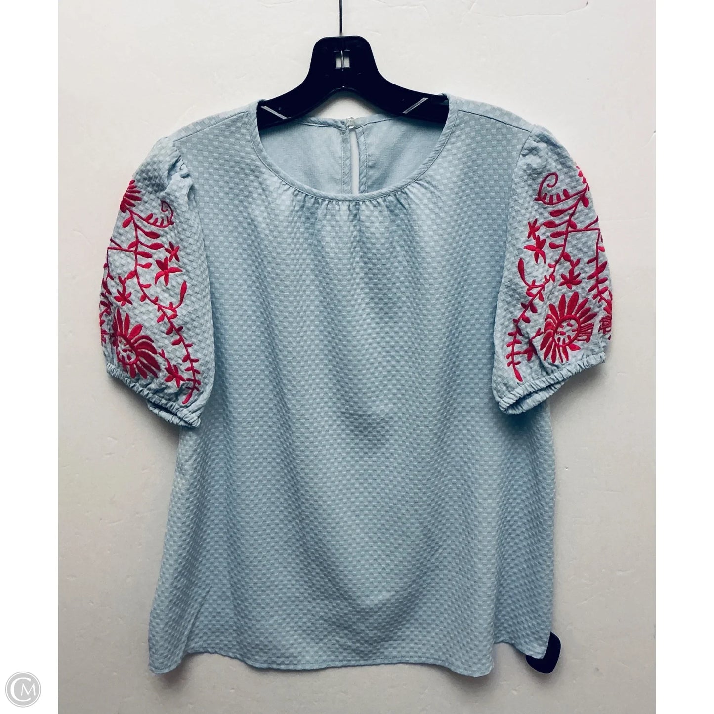 Top Short Sleeve By Clothes Mentor In Blue, Size: M