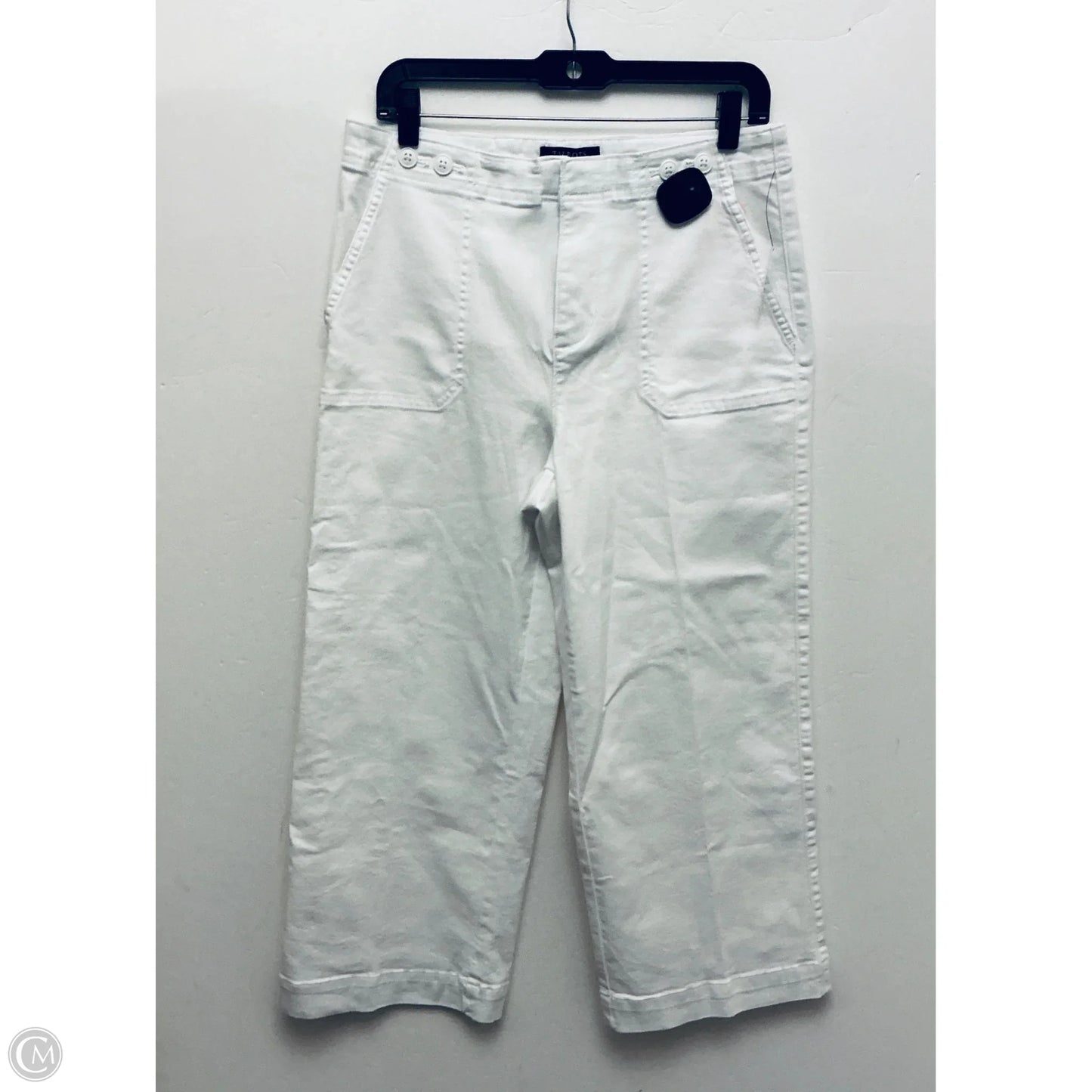 Jeans Wide Leg By Talbots In White, Size: 10