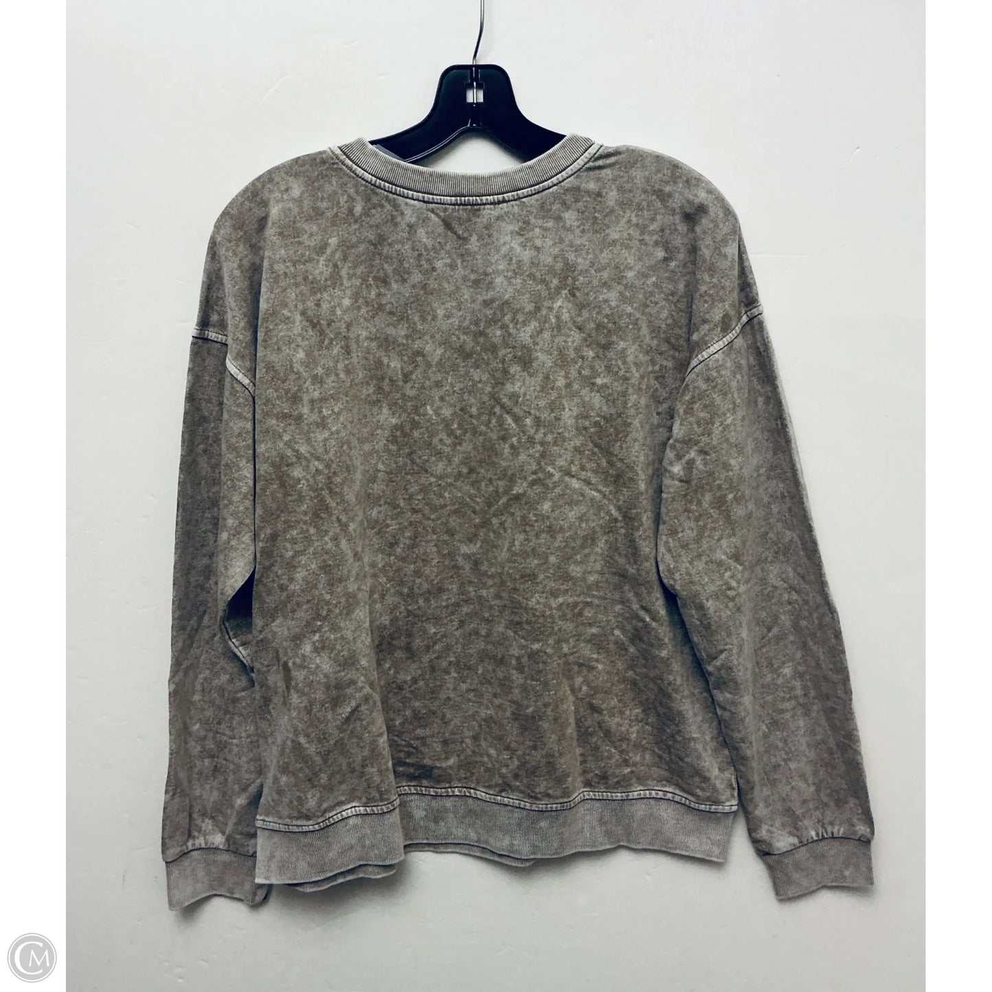 Sweatshirt Crewneck By Blu Pepper In Brown, Size: M