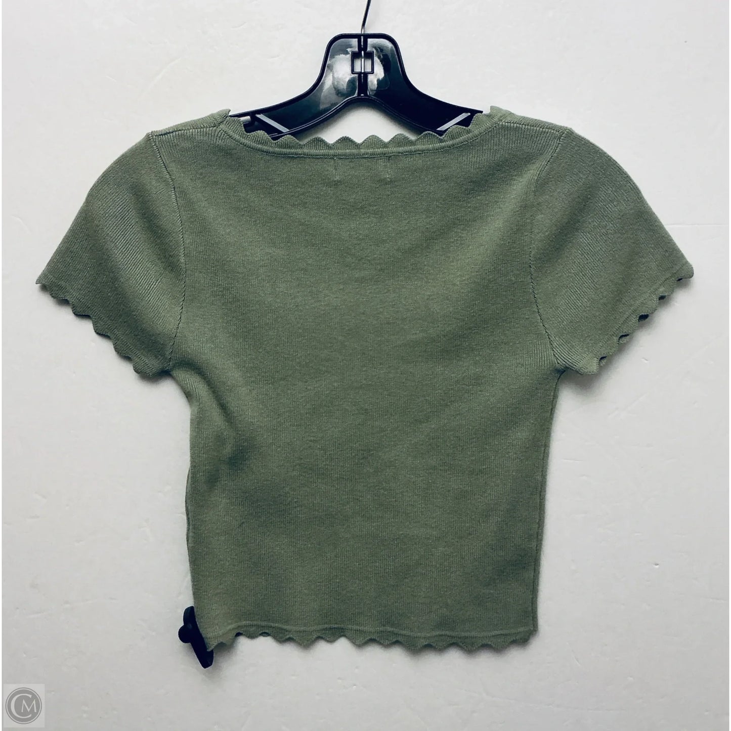 Top Short Sleeve Basic By Clothes Mentor In Green, Size: M