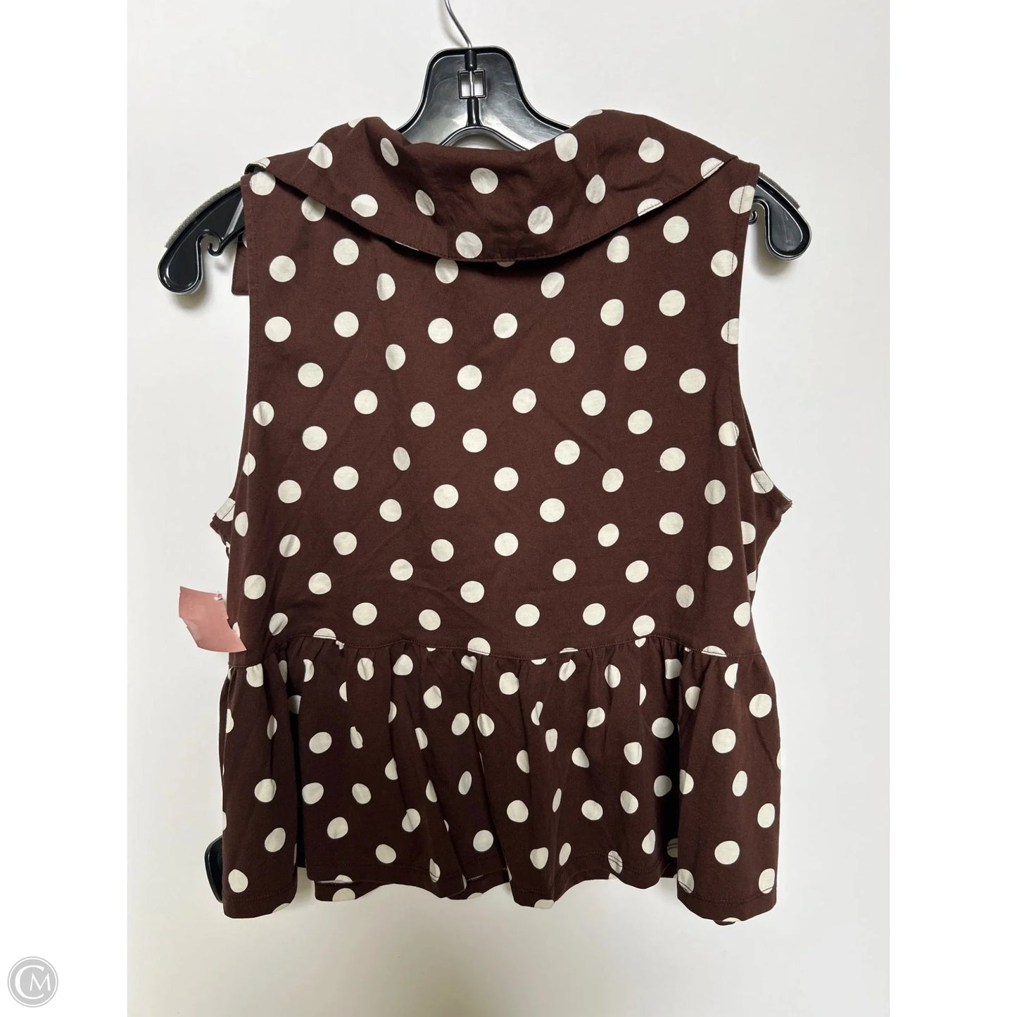 Top Sleeveless By Marc New York In Brown, Size: M