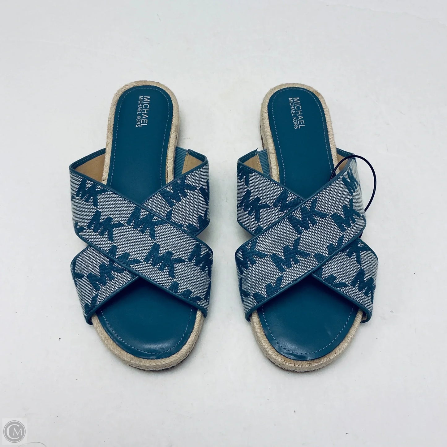 Sandals Flats By Michael By Michael Kors In Blue, Size: 8