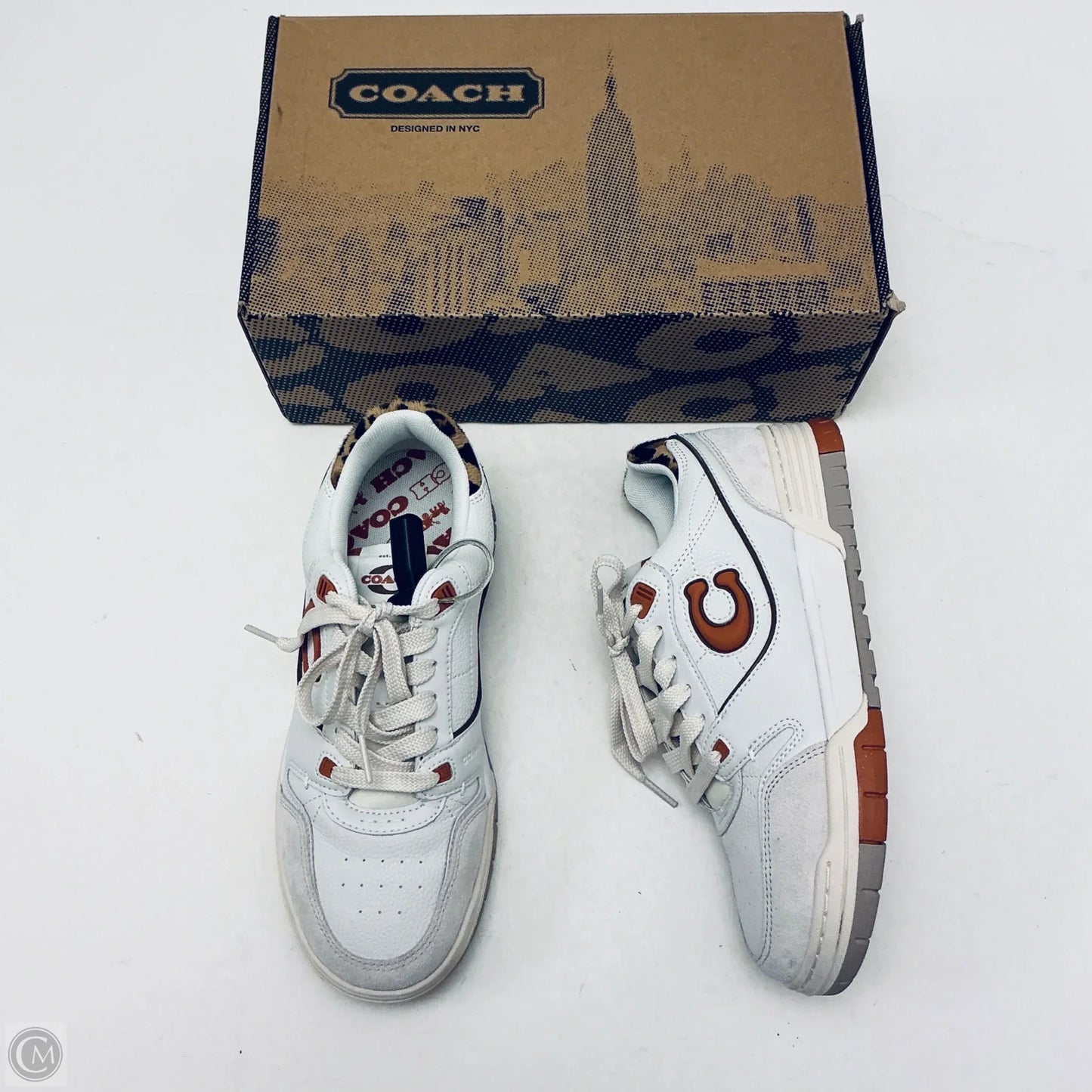 Shoes Designer By Coach In Cream, Size: 8