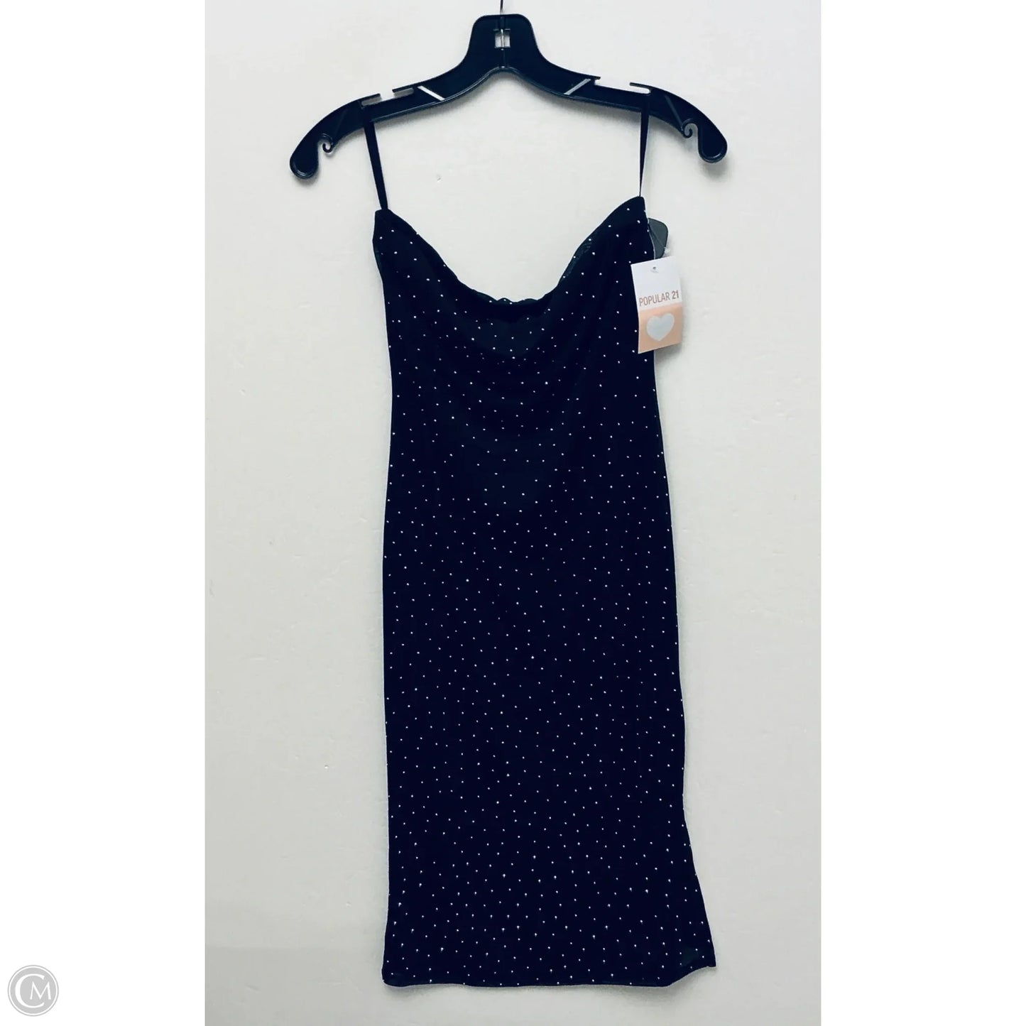 Dress Party Midi By Clothes Mentor In Black, Size: L