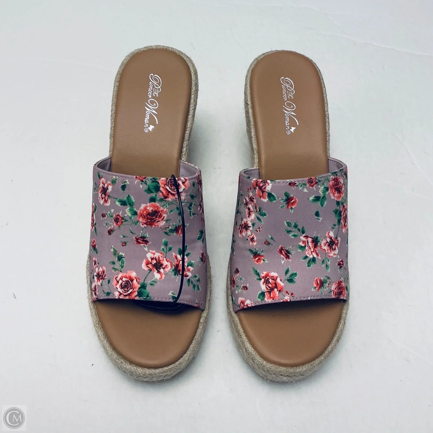Sandals Heels Block By The Pioneer Woman In Purple, Size: 8.5