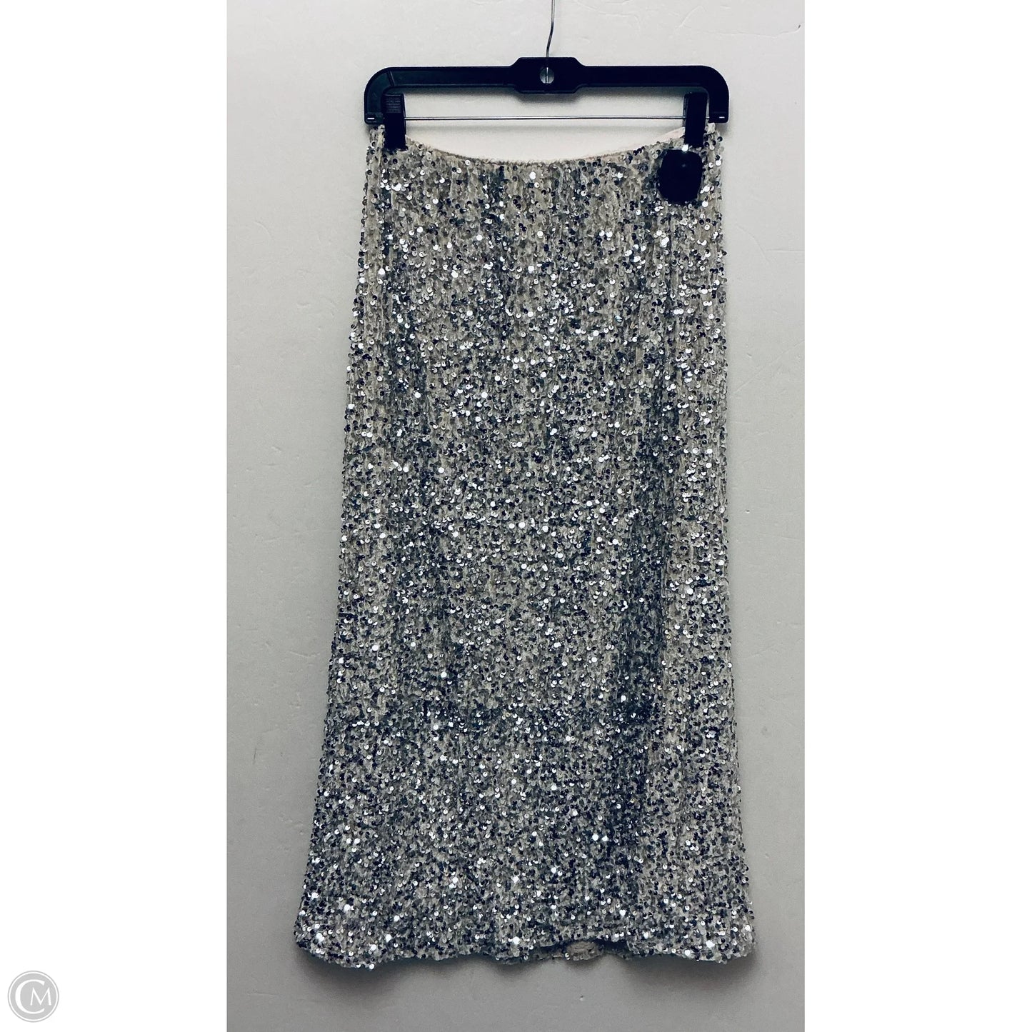 Skirt Midi By Old Navy In Silver, Size: M