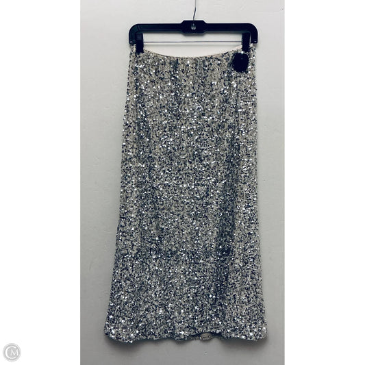 Skirt Midi By Old Navy In Silver, Size: M