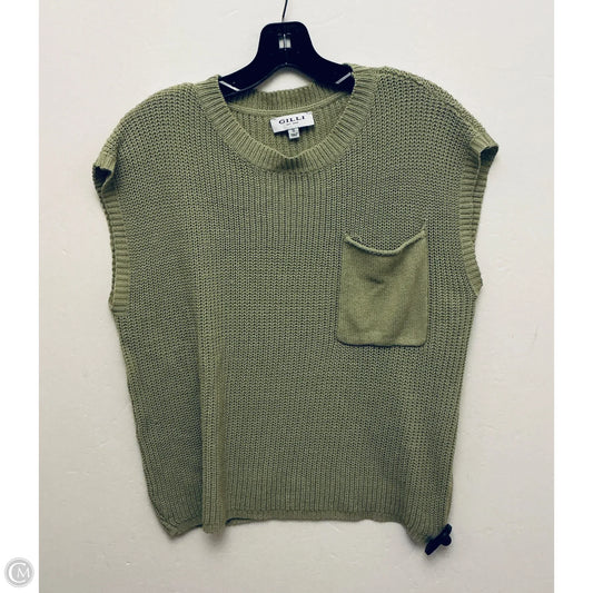 Top Sleeveless By Gilli In Green, Size: S