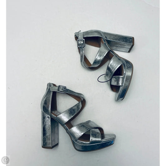 Shoes Heels Block By Dolce Vita In Silver, Size: 7.5