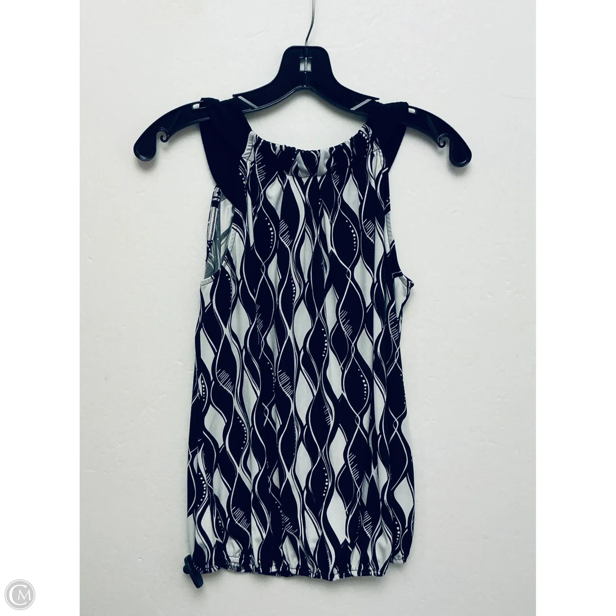 Top Sleeveless By Cache In Black, Size: S