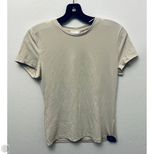 Top Short Sleeve Basic By H&m In Tan, Size: M