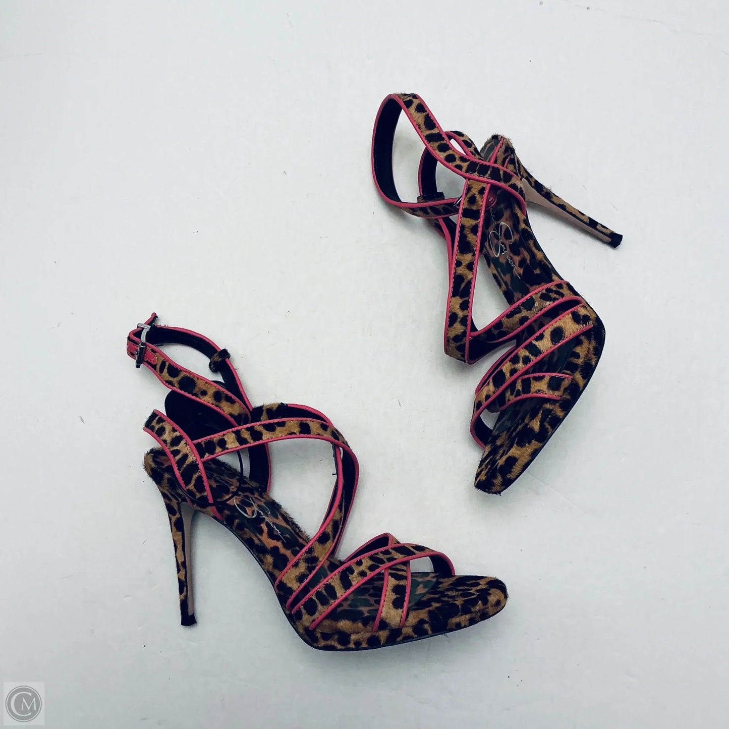 Shoes Heels Stiletto By Jessica Simpson In Animal Print, Size: 7.5
