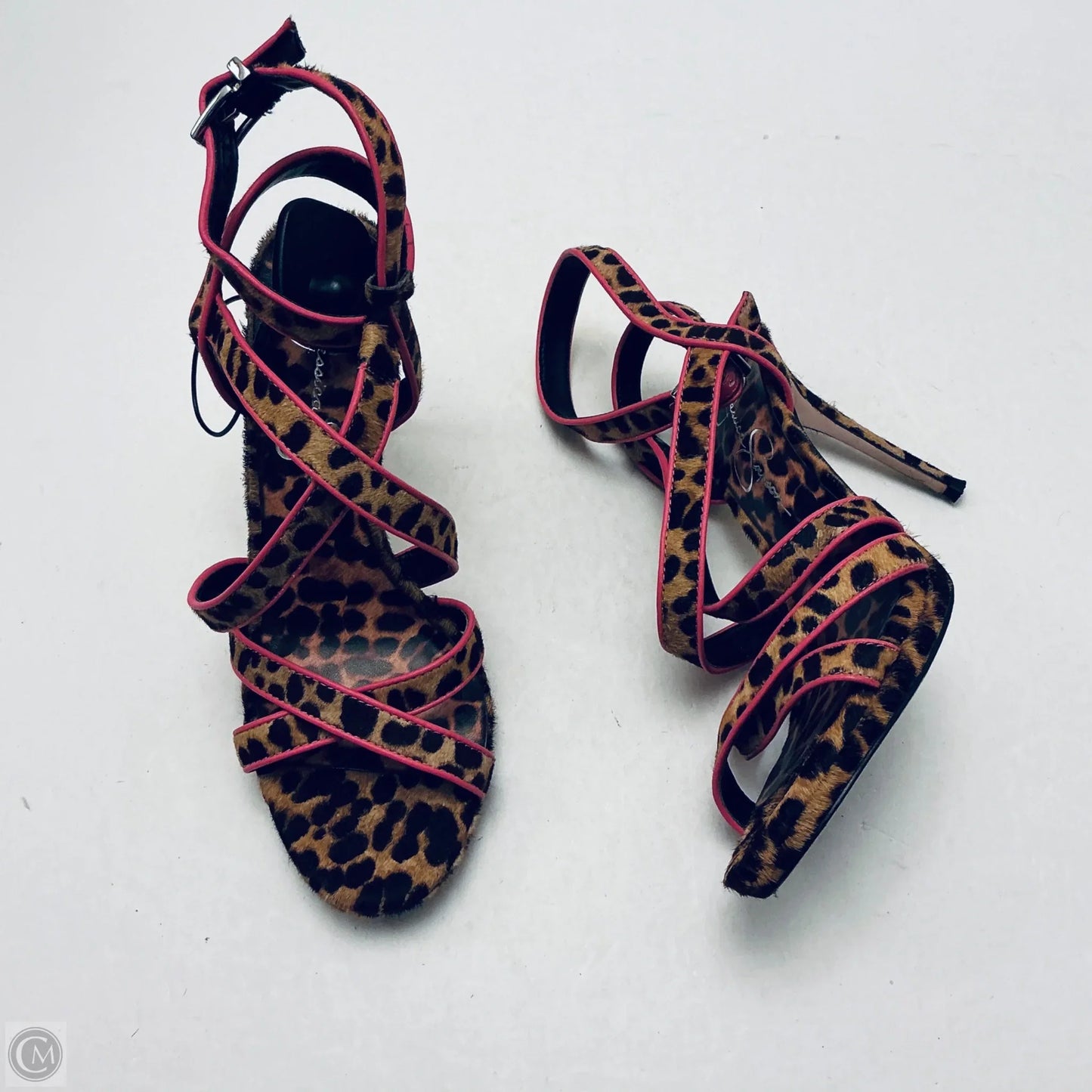 Shoes Heels Stiletto By Jessica Simpson In Animal Print, Size: 7.5