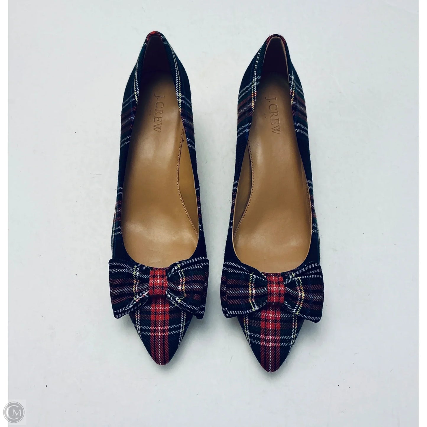 Shoes Heels Kitten By J. Crew In Plaid Pattern, Size: 9