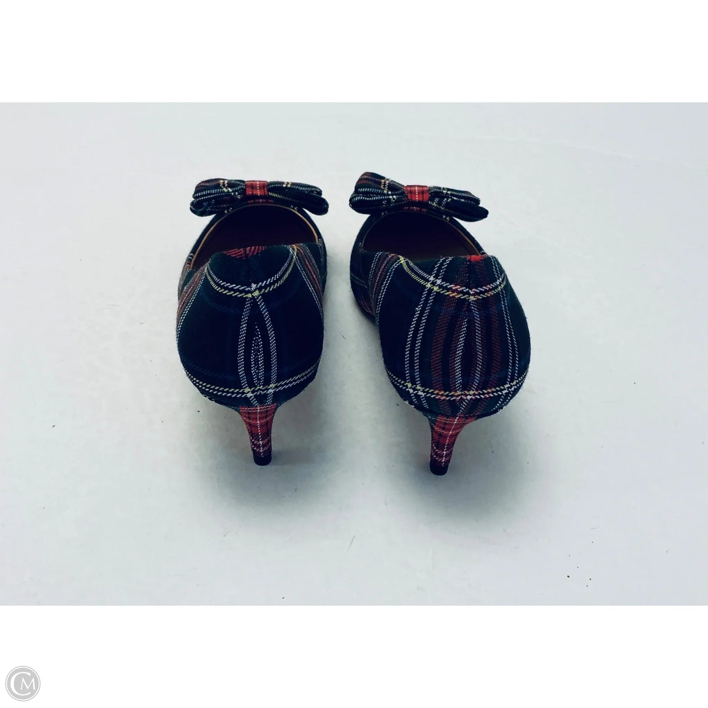 Shoes Heels Kitten By J. Crew In Plaid Pattern, Size: 9