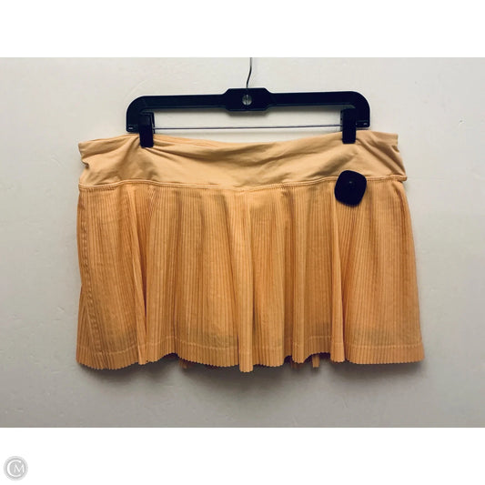 Athletic Skort By Lululemon In Orange, Size: 14