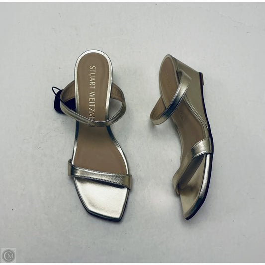 Shoes Designer By Stuart Weitzman In Gold, Size: 8.5