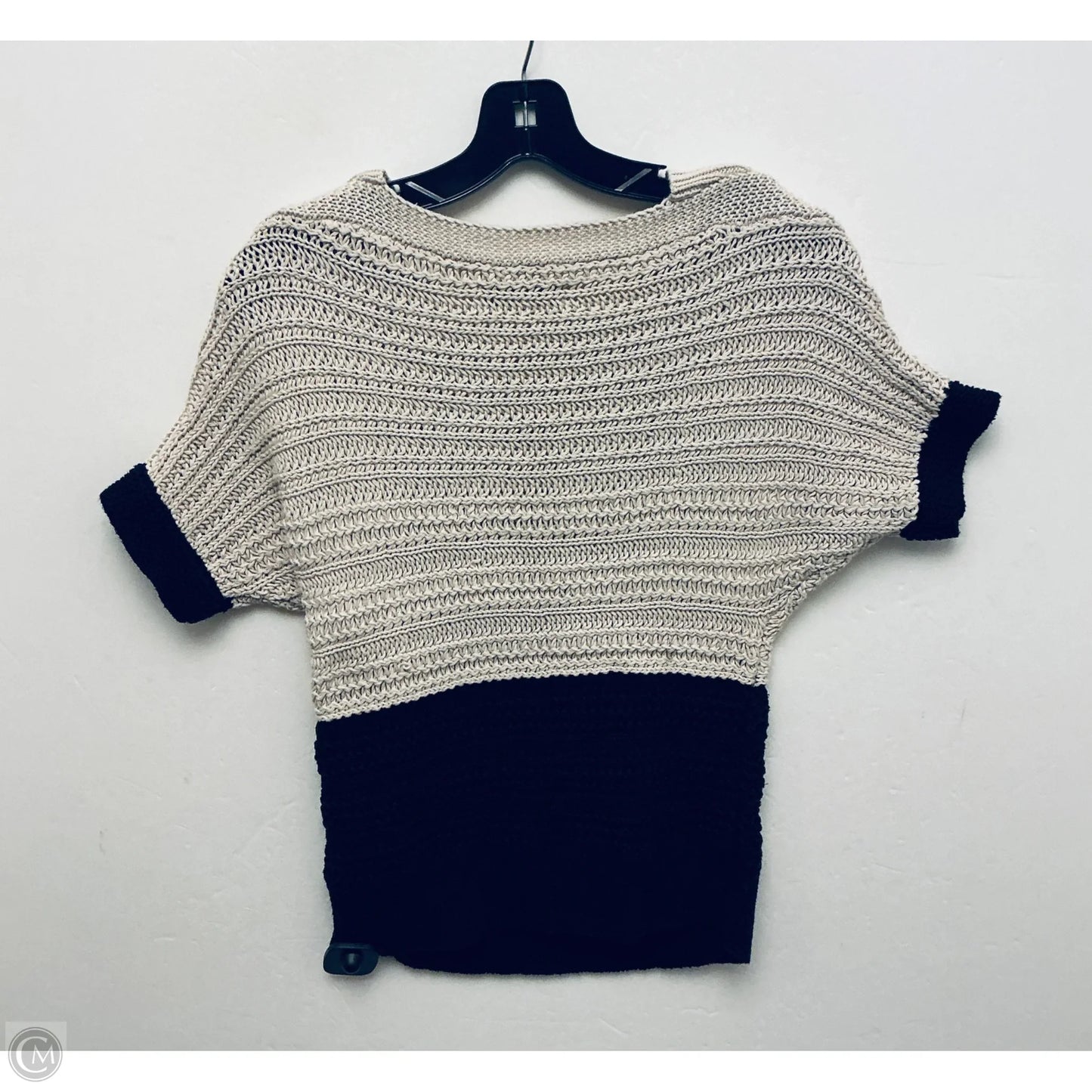 Sweater Short Sleeve By Loft In Tan, Size: S