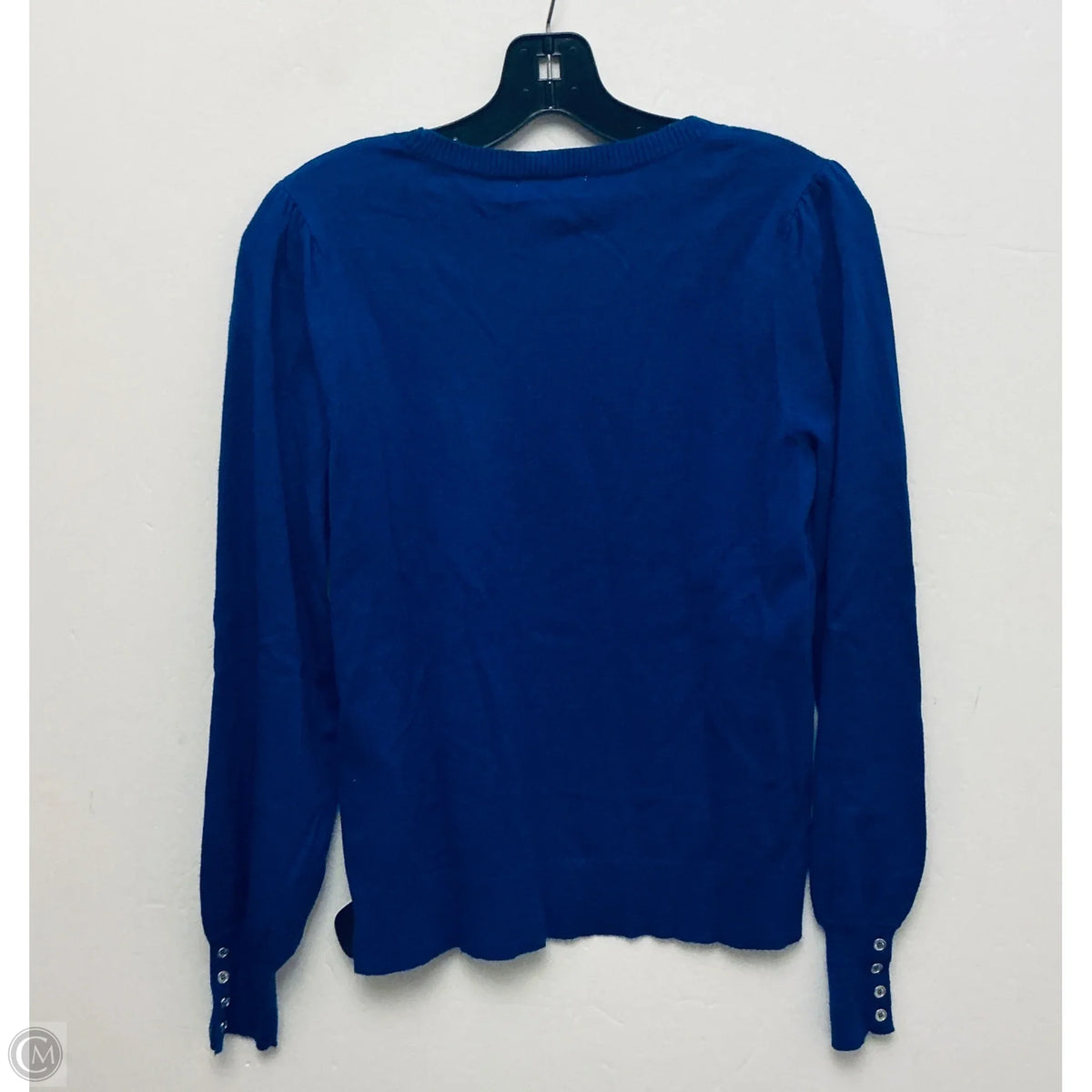 Top Long Sleeve By Calvin Klein In Blue, Size: S