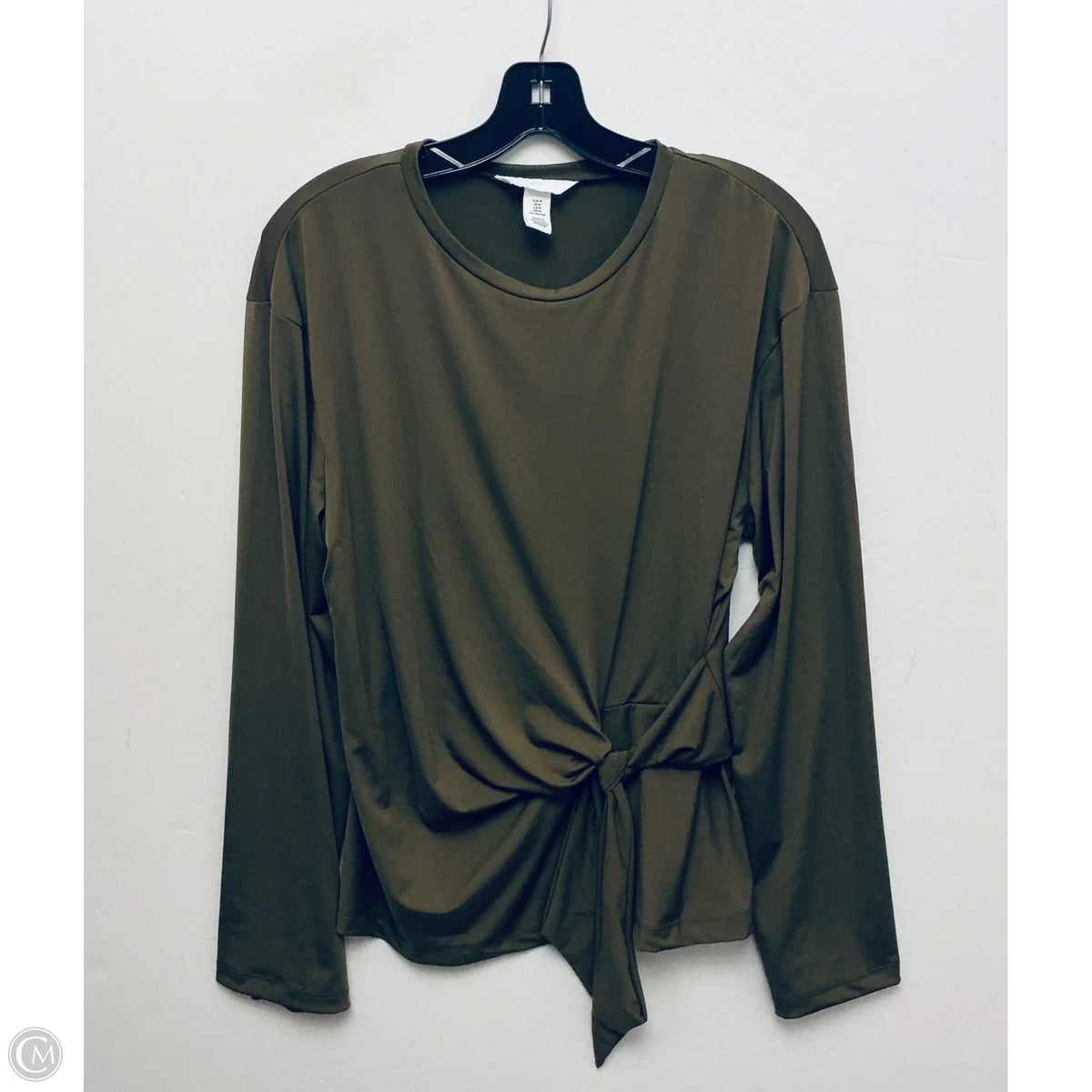 Top Long Sleeve By H&m In Green, Size: M