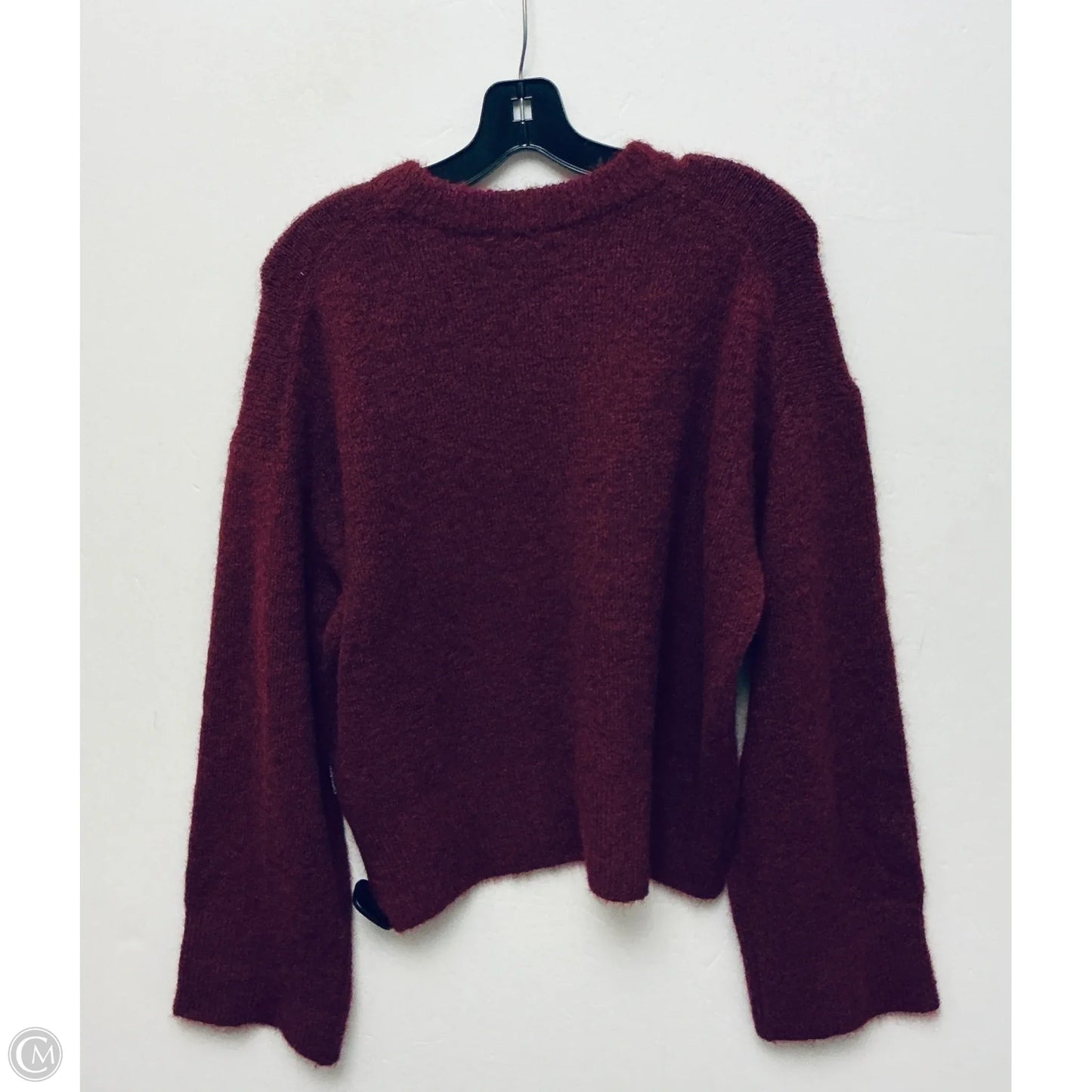 Sweater By Calvin Klein In Maroon, Size: M
