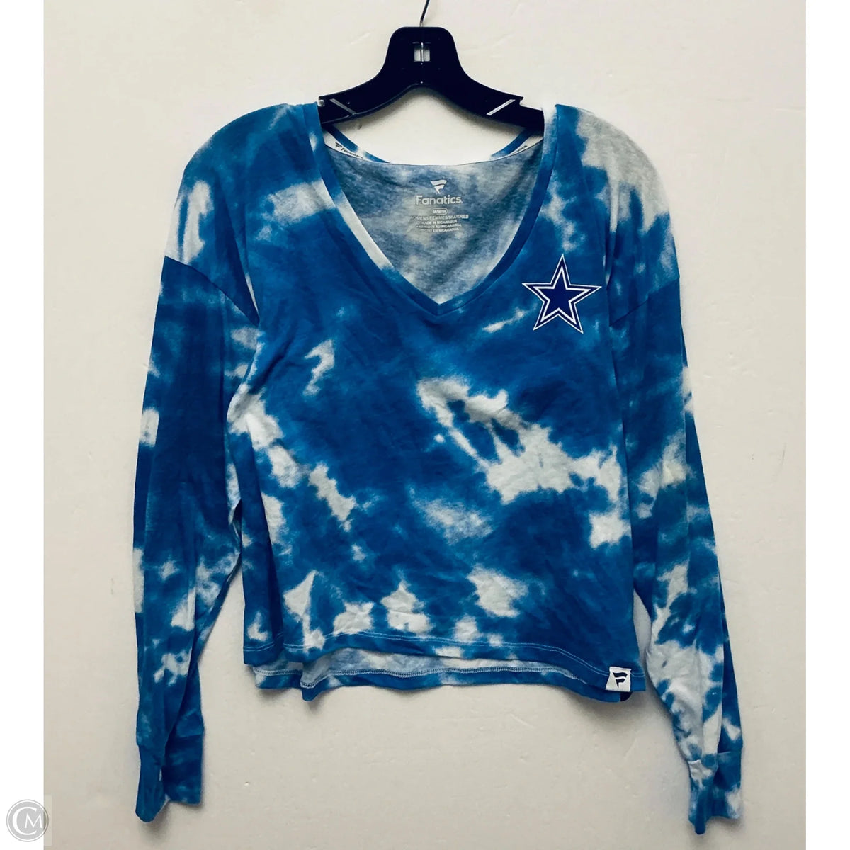 Top Long Sleeve By Fanatics In Blue, Size: M