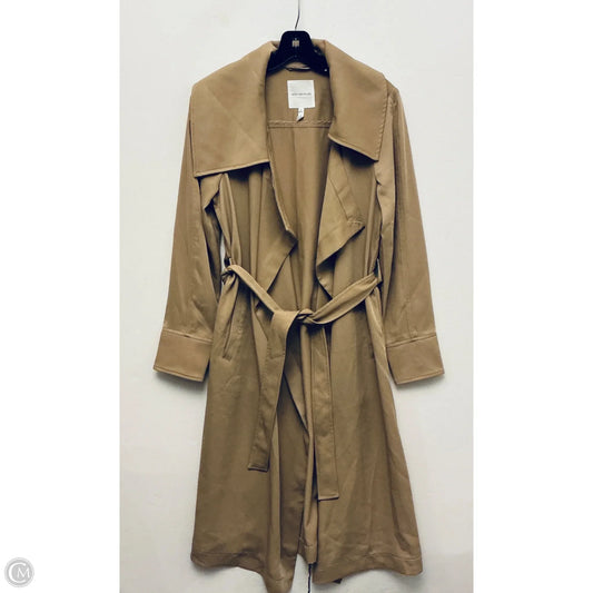 Coat Trench Coat By Avec Les Filles In Tan, Size: S