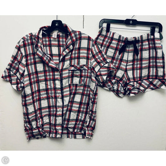 Pajamas 2pc By Victorias Secret In Plaid Pattern, Size: S