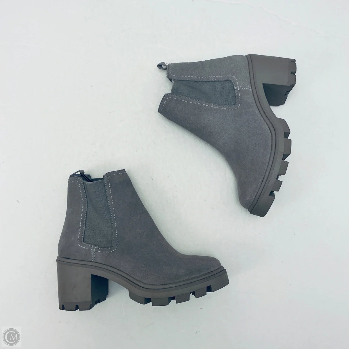 Boots Ankle Heels By Splendid In Grey, Size: 7.5