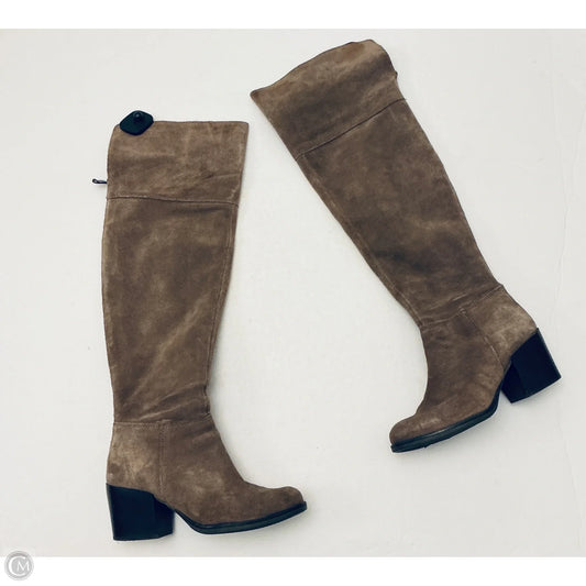 Boots Knee Heels By Steve Madden In Brown, Size: 8