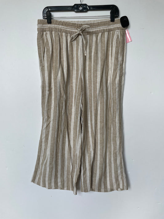 Striped Pattern Pants Linen Banana Republic, Size M