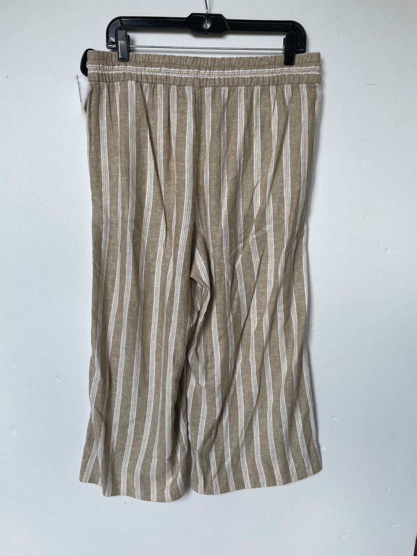 Striped Pattern Pants Linen Banana Republic, Size M