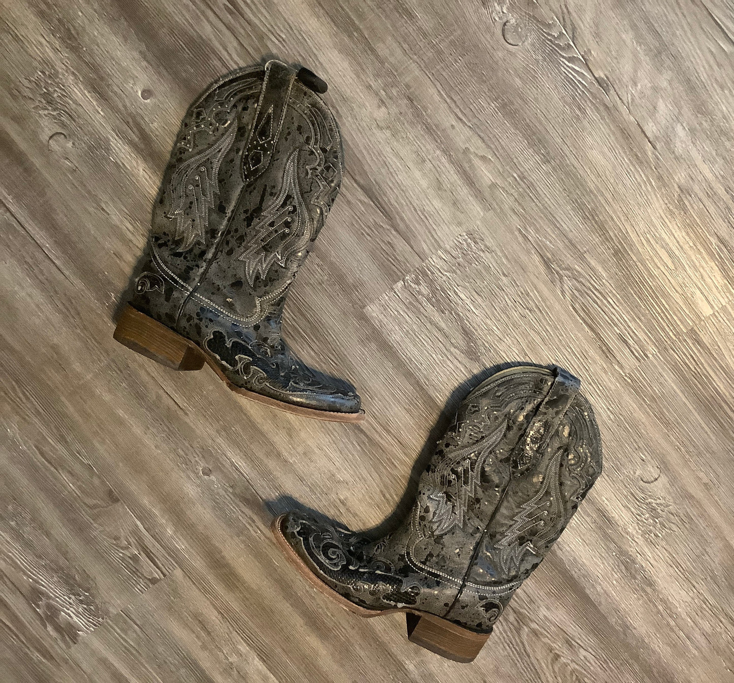 Grey Boots Western Corral, Size 9