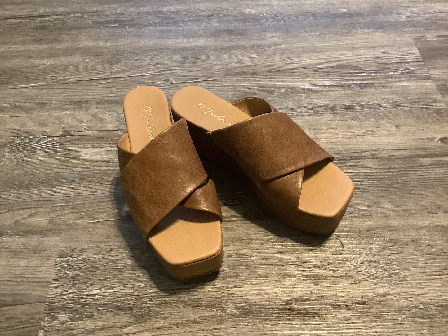 Brown Shoes Heels Block Matisse, Size 9