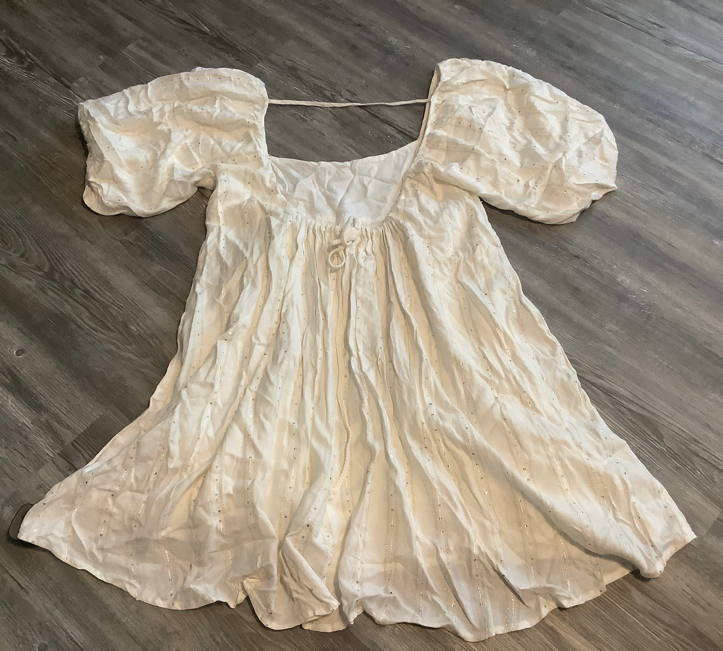 Cream Dress Casual Short By Together, Size L