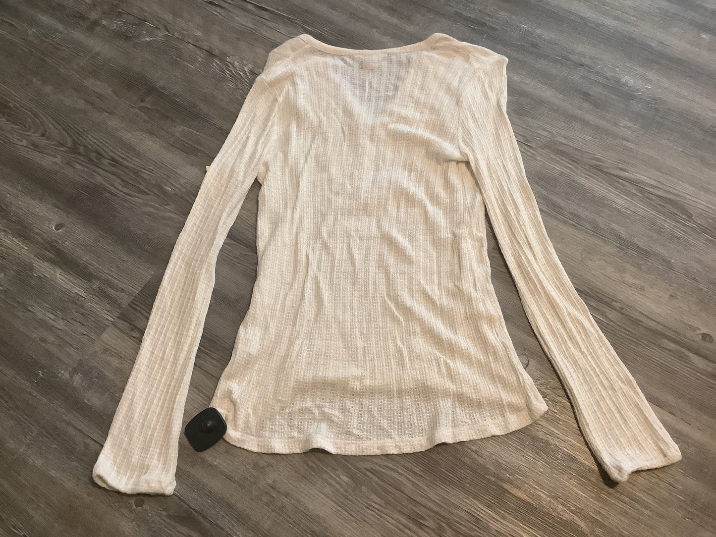 Top Long Sleeve By Lucky Brand In White, Size: S