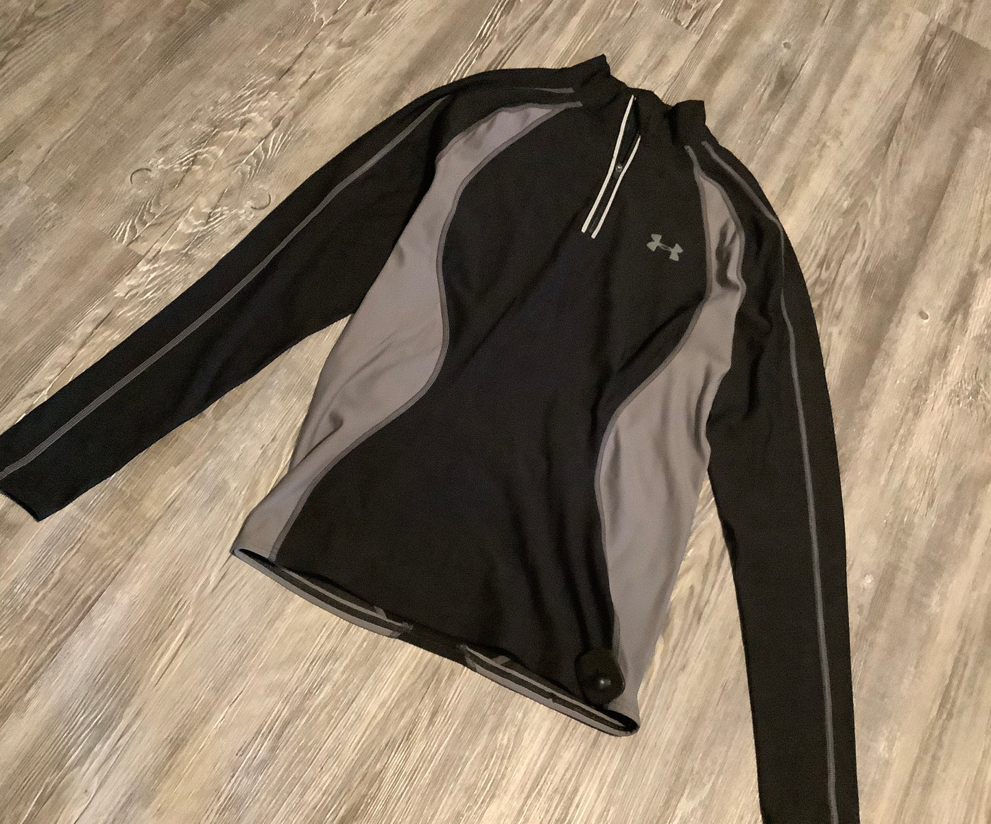 Athletic Jacket By Under Armour In Black, Size: L